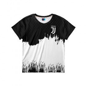 Детская футболка 3D с принтом Juventus Original , 100% гипоаллергенный полиэфир | прямой крой, круглый вырез горловины, длина до линии бедер, чуть спущенное плечо, ткань немного тянется | football | soccer | ювентус