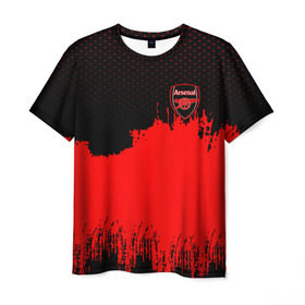 Мужская футболка 3D с принтом Arsenal Original , 100% полиэфир | прямой крой, круглый вырез горловины, длина до линии бедер | football | soccer | арсенал
