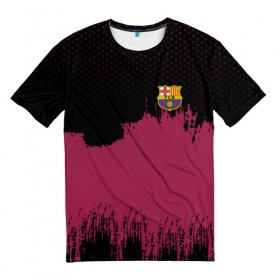 Мужская футболка 3D с принтом Barcelona Original , 100% полиэфир | прямой крой, круглый вырез горловины, длина до линии бедер | barcelona | football | footer | soccer | socker | барселона | спорт | футбол | футбольный клуб