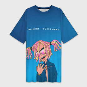 Платье-футболка 3D с принтом Lil Pump Gucci Gang ,  |  | hip hop | hiphop | lil pump | mc | rap | газзи гарсия | зачитал | клауд | клауд рэп | лил памп | лили | мс | памп | реп | репер | речитатив | рэп | рэпер | трэп | хип | хип хоп | хипхоп | хоп