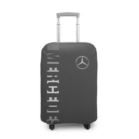 Чехол для чемодана 3D с принтом MERCEDES BENZ SPORT , 86% полиэфир, 14% спандекс | двустороннее нанесение принта, прорези для ручек и колес | mercedes | марка | машины | мерседес