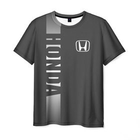 Мужская футболка 3D с принтом HONDA SPORT , 100% полиэфир | прямой крой, круглый вырез горловины, длина до линии бедер | Тематика изображения на принте: марка | машины | хонда