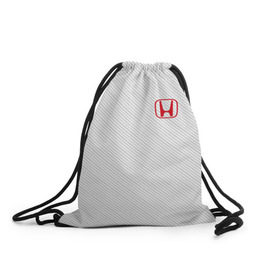 Рюкзак-мешок 3D с принтом HONDA SPORT , 100% полиэстер | плотность ткани — 200 г/м2, размер — 35 х 45 см; лямки — толстые шнурки, застежка на шнуровке, без карманов и подкладки | марка | машины | хонда