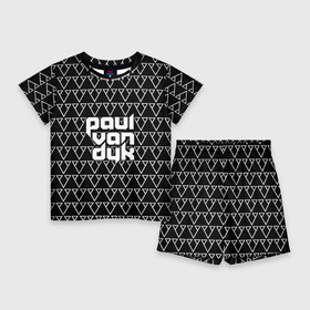 Детский костюм с шортами 3D с принтом Paul Van Dyk ,  |  | Тематика изображения на принте: paul van dyk | ван | дайк | дук | дюк | маттиас пауль | паул | пауль | пол