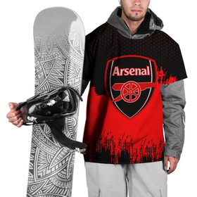 Накидка на куртку 3D с принтом FC Arsenal Original uniform , 100% полиэстер |  | football | soccer | арсенал