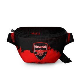 Поясная сумка 3D с принтом FC Arsenal Original uniform , 100% полиэстер | плотная ткань, ремень с регулируемой длиной, внутри несколько карманов для мелочей, основное отделение и карман с обратной стороны сумки застегиваются на молнию | football | soccer | арсенал