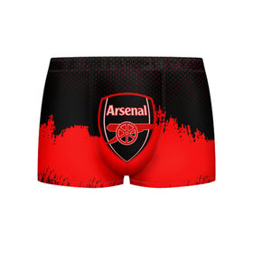 Мужские трусы 3D с принтом FC Arsenal Original uniform , 50% хлопок, 50% полиэстер | классическая посадка, на поясе мягкая тканевая резинка | football | soccer | арсенал
