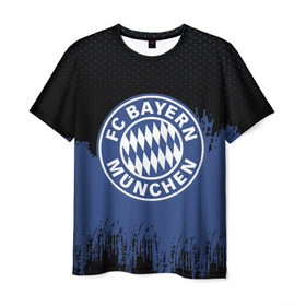 Мужская футболка 3D с принтом FC Bayern Munchen uniform , 100% полиэфир | прямой крой, круглый вырез горловины, длина до линии бедер | football | soccer | байерн