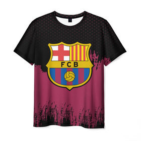 Мужская футболка 3D с принтом FC Barcelona Uniform , 100% полиэфир | прямой крой, круглый вырез горловины, длина до линии бедер | football | soccer | барселона