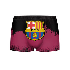 Мужские трусы 3D с принтом FC Barcelona Uniform , 50% хлопок, 50% полиэстер | классическая посадка, на поясе мягкая тканевая резинка | football | soccer | барселона