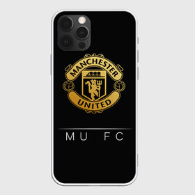 Чехол для iPhone 12 Pro Max с принтом MU Gold , Силикон |  | Тематика изображения на принте: champions | england | league | manchester | united | лига | манчестер | чемпионов | юнайтед
