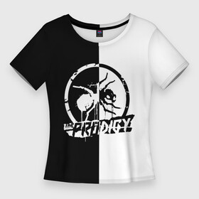 Женская футболка 3D Slim с принтом The Prodigy ,  |  | prodigy | the prodigy | альтернативный | бигбит | брейкбит | группа | дарование | дэнс | кит флинт | лиам хоулетт | продеджи | продиджи | рок | техно | хип хоп | чудо | электроник | электропанк