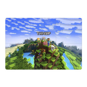 Магнитный плакат 3Х2 с принтом Тимур - Minecraft , Полимерный материал с магнитным слоем | 6 деталей размером 9*9 см | Тематика изображения на принте: майнкрафт | тима