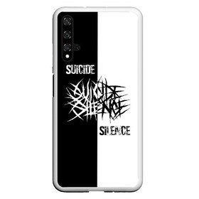 Чехол для Honor 20 с принтом Suicide Silence , Силикон | Область печати: задняя сторона чехла, без боковых панелей | all shall perish | animosity | blackheart eulogy | light this city | obl | silence | suicide | suicide silence | the funeral pyre | алекс лопес | грув | группа | дэн кенни | дэткор | крис гарса | марк хейлмун | метал | ню | сайленс | слай | слайд | слайнц