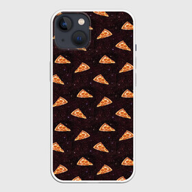 Чехол для iPhone 13 с принтом Galaxy pizza ,  |  | galaxy | pizza | space | stars | галактика | еда | звезды | испания | италия | космический | космос | ночь | пипперони | пицца | сыр