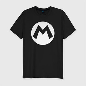 Мужская футболка премиум с принтом Mario , 92% хлопок, 8% лайкра | приталенный силуэт, круглый вырез ворота, длина до линии бедра, короткий рукав | nintendo | марио | нинтендо