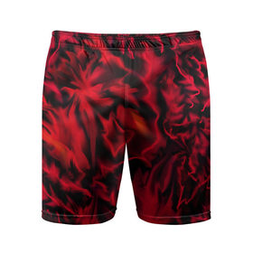 Мужские шорты 3D спортивные с принтом Flame Style (красный) ,  |  | огненный | огонь | пламя