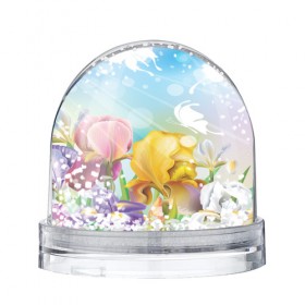 Водяной шар с принтом Весна , Пластик | Изображение внутри шара печатается на глянцевой фотобумаге с двух сторон | flower | spring | бабочки | весна | лилия | небо | природа | солнце | цветы