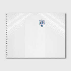Альбом для рисования с принтом England home WC 2018 , 100% бумага
 | матовая бумага, плотность 200 мг. | cup | england | fifa | russia | world | англия | мира | россия | чемпионат