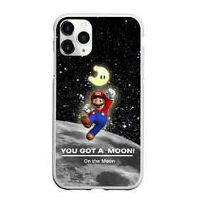 Чехол для iPhone 11 Pro Max матовый с принтом You got a moon , Силикон |  | Тематика изображения на принте: 