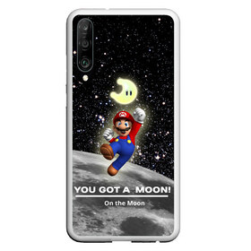 Чехол для Honor P30 с принтом You got a moon , Силикон | Область печати: задняя сторона чехла, без боковых панелей | Тематика изображения на принте: 