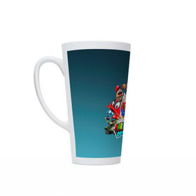 Кружка Латте с принтом Super Mario Odyssey , Белая керамика | Объем 480 мл; Высота 150 мм; Диаметр 90 мм | nintendo | марио | нинтендо