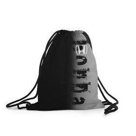 Рюкзак-мешок 3D с принтом HONDA SPORT , 100% полиэстер | плотность ткани — 200 г/м2, размер — 35 х 45 см; лямки — толстые шнурки, застежка на шнуровке, без карманов и подкладки | honda | марка | машины | хонда