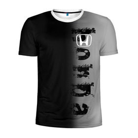 Мужская футболка 3D спортивная с принтом HONDA SPORT , 100% полиэстер с улучшенными характеристиками | приталенный силуэт, круглая горловина, широкие плечи, сужается к линии бедра | Тематика изображения на принте: honda | марка | машины | хонда