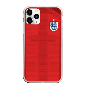 Чехол для iPhone 11 Pro матовый с принтом England away WC 2018 , Силикон |  | cup | england | fifa | russia | world | англия | мира | россия | чемпионат