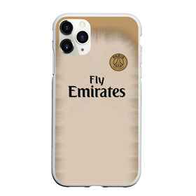 Чехол для iPhone 11 Pro матовый с принтом PSG Форма Новая Away 18 19 , Силикон |  | Тематика изображения на принте: 2019 | fcb | paris saint germain | psg | псж | форма | футбольная