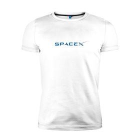 Мужская футболка премиум с принтом SpaceX , 92% хлопок, 8% лайкра | приталенный силуэт, круглый вырез ворота, длина до линии бедра, короткий рукав | 9 | bfr | elon musk | falcon | heavy | день космонавтики | илон маск | космические путешествия | космос | наука | ракета | ракетоноситель | реактивная тяга | фалькон
