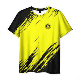 Мужская футболка 3D с принтом FC Borussia 2018 Original , 100% полиэфир | прямой крой, круглый вырез горловины, длина до линии бедер | Тематика изображения на принте: боруссия | дортмунд
