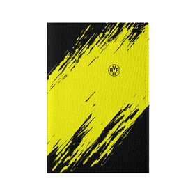 Обложка для паспорта матовая кожа с принтом FC Borussia 2018 Original , натуральная матовая кожа | размер 19,3 х 13,7 см; прозрачные пластиковые крепления | Тематика изображения на принте: боруссия | дортмунд