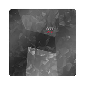 Магнит виниловый Квадрат с принтом AUDI SPORT , полимерный материал с магнитным слоем | размер 9*9 см, закругленные углы | audi | ауди | марка | машины