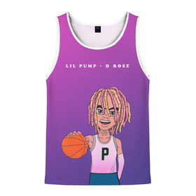 Мужская майка 3D с принтом Lil Pump D Rose , 100% полиэстер | круглая горловина, приталенный силуэт, длина до линии бедра. Пройма и горловина окантованы тонкой бейкой | Тематика изображения на принте: hip hop | hiphop | lil pump | mc | rap | газзи гарсия | зачитал | клауд | клауд рэп | лил памп | лили | мс | памп | реп | репер | речитатив | рэп | рэпер | трэп | хип | хип хоп | хипхоп | хоп