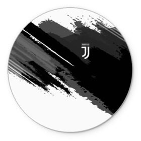 Коврик круглый с принтом FC Juventus Original 2018 , резина и полиэстер | круглая форма, изображение наносится на всю лицевую часть | football | soccer | ювентус