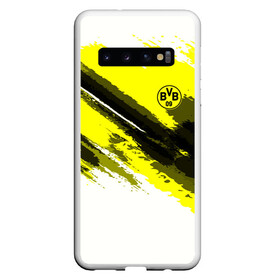 Чехол для Samsung Galaxy S10 с принтом FC Borussia Original 2018 , Силикон | Область печати: задняя сторона чехла, без боковых панелей | Тематика изображения на принте: football | soccer | боруссия