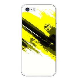 Чехол для iPhone 5/5S матовый с принтом FC Borussia Original 2018 , Силикон | Область печати: задняя сторона чехла, без боковых панелей | Тематика изображения на принте: football | soccer | боруссия