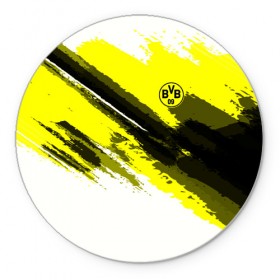 Коврик круглый с принтом FC Borussia Original 2018 , резина и полиэстер | круглая форма, изображение наносится на всю лицевую часть | football | soccer | боруссия