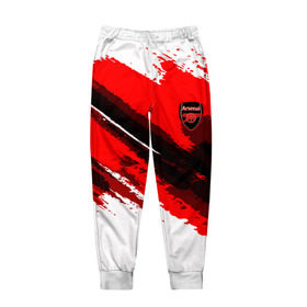 Мужские брюки 3D с принтом FC Arsenal Original 2018 , 100% полиэстер | манжеты по низу, эластичный пояс регулируется шнурком, по бокам два кармана без застежек, внутренняя часть кармана из мелкой сетки | football | soccer