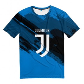 Мужская футболка 3D с принтом JUVENTUS SPORT , 100% полиэфир | прямой крой, круглый вырез горловины, длина до линии бедер | football | soccer | ювентус
