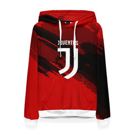 Женская толстовка 3D с принтом JUVENTUS SPORT RED , 100% полиэстер  | двухслойный капюшон со шнурком для регулировки, мягкие манжеты на рукавах и по низу толстовки, спереди карман-кенгуру с мягким внутренним слоем. | football | soccer | ювентус