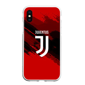 Чехол для iPhone XS Max матовый с принтом JUVENTUS SPORT RED , Силикон | Область печати: задняя сторона чехла, без боковых панелей | Тематика изображения на принте: football | soccer | ювентус