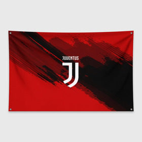 Флаг-баннер с принтом JUVENTUS SPORT RED , 100% полиэстер | размер 67 х 109 см, плотность ткани — 95 г/м2; по краям флага есть четыре люверса для крепления | football | soccer | ювентус