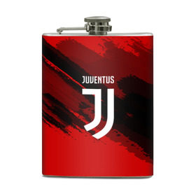 Фляга с принтом JUVENTUS SPORT RED , металлический корпус | емкость 0,22 л, размер 125 х 94 мм. Виниловая наклейка запечатывается полностью | Тематика изображения на принте: football | soccer | ювентус