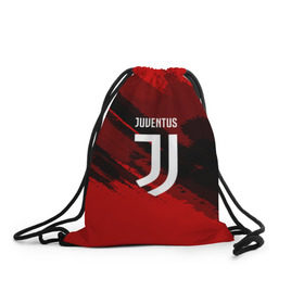 Рюкзак-мешок 3D с принтом JUVENTUS SPORT RED , 100% полиэстер | плотность ткани — 200 г/м2, размер — 35 х 45 см; лямки — толстые шнурки, застежка на шнуровке, без карманов и подкладки | football | soccer | ювентус