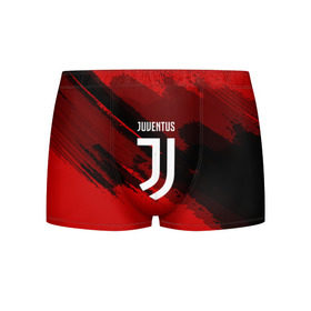 Мужские трусы 3D с принтом JUVENTUS SPORT RED , 50% хлопок, 50% полиэстер | классическая посадка, на поясе мягкая тканевая резинка | football | soccer | ювентус