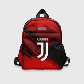 Детский рюкзак 3D с принтом JUVENTUS SPORT RED , 100% полиэстер | лямки с регулируемой длиной, сверху петелька, чтобы рюкзак можно было повесить на вешалку. Основное отделение закрывается на молнию, как и внешний карман. Внутри дополнительный карман. По бокам два дополнительных кармашка | football | soccer | ювентус