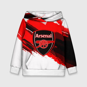 Детская толстовка 3D с принтом ARSENAL SPORT STYLE , 100% полиэстер | двухслойный капюшон со шнурком для регулировки, мягкие манжеты на рукавах и по низу толстовки, спереди карман-кенгуру с мягким внутренним слоем | Тематика изображения на принте: football | soccer | арсенал