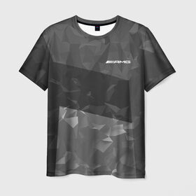 Мужская футболка 3D с принтом AMG SPORT , 100% полиэфир | прямой крой, круглый вырез горловины, длина до линии бедер | amg | амг | марка | машины
